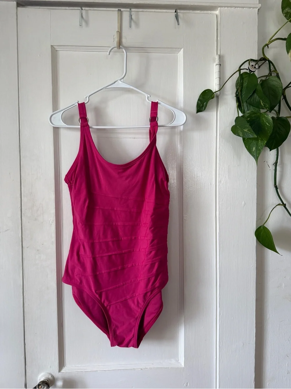 Calvin Klein Hot Pink One-Piece Swimsuit size 12